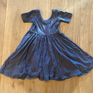 Alice + Ames Short Sleeve Twirl Dress Grey